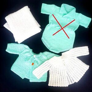 HANDMADE Knitted Baby Outfits Blanket & Cardigans Gender Neutral ***READ Below